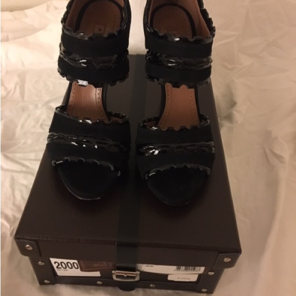 Azzedine Alaia black suede & patent leather heels size 38 - Picture 12 of 13
